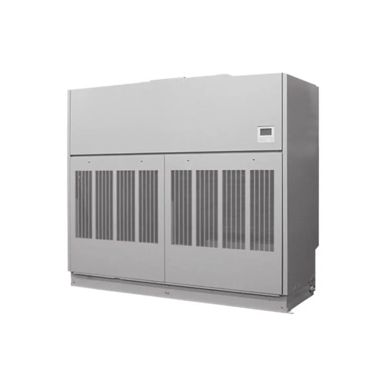 Unit floor standing Mitsubishi Electric dengan kisi hembusan depan