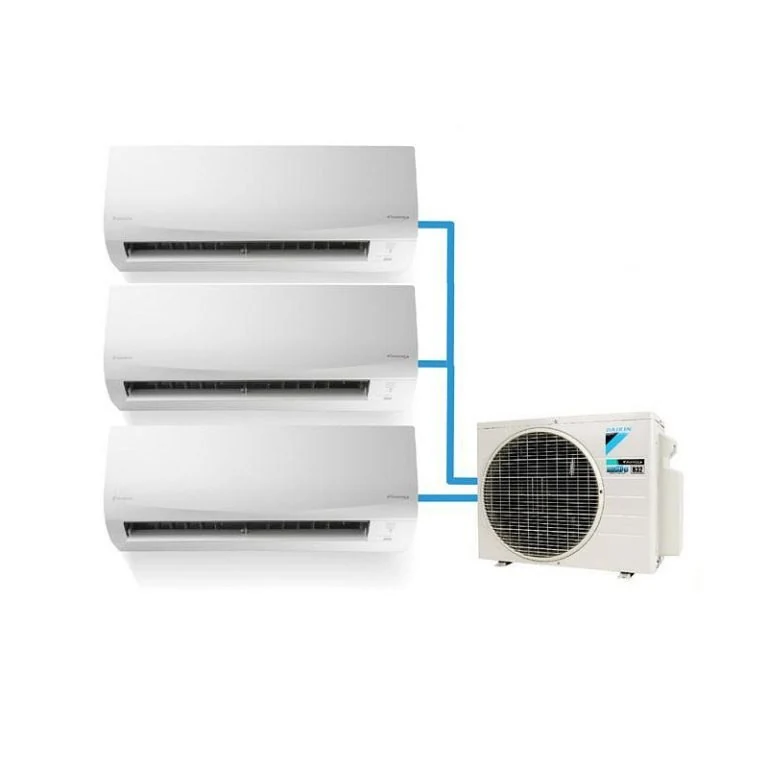 Contoh tiga indoor terhubung ke satu outdoor Daikin