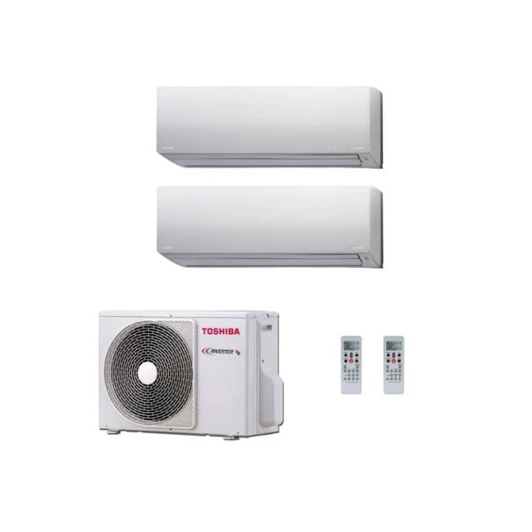 Contoh dua indoor Toshiba terhubung ke satu outdoor