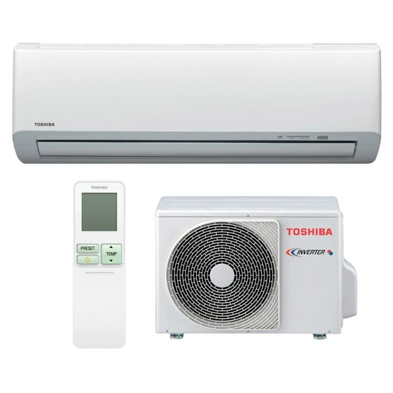 Pasangan indoor dan outdoor Toshiba beserta remote